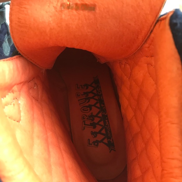 F-Troupe Women’s Sz 40 Blue Wedge Heel Boots US 10 - Picture 8 of 16